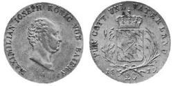 20 Kreuzer Königreich Bayern (1806 - 1918) Silber 