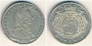 20 Kreuzer Salzburg Silber Hieronymus von Colloredo (1732 - 1812)