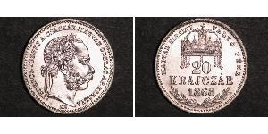 20 Kreuzer Österreich-Ungarn (1867-1918) Silber Franz Joseph I (1830 - 1916)