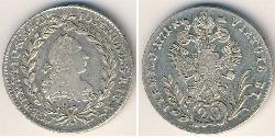 20 Kreuzer Austria  Silver 