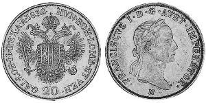 20 Kreuzer Austrian Empire (1804-1867) Silver 