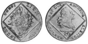 20 Kreuzer Electorate of Bavaria (1623 - 1806) Silver Maximilian III Joseph, Elector of Bavaria (1727 – 1777)