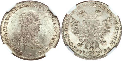 20 Kreuzer Electorate of Bavaria (1623 - 1806) Silver 