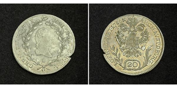 20 Kreuzer 神圣罗马帝国 (962 - 1806) 銀 弗朗茨二世 (神圣罗马帝国) (1768 - 1835)