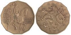 20 Krone République tchèque Acier/Laiton 