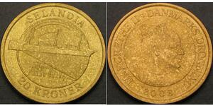 20 Krone Danimarca Alluminio/Bronzo 