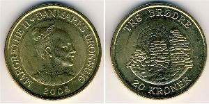 20 Krone Danimarca Alluminio/Bronzo 