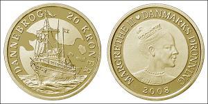 20 Krone Dinamarca Aluminio/Bronce 