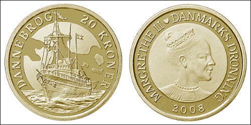 20 Krone Dinamarca Aluminio/Bronce 