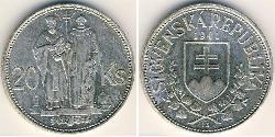 20 Krone Slovaquie Argent 
