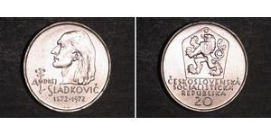 20 Krone Tchécoslovaquie  (1918-1992) Argent Andrej Sládkovič