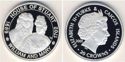 20 Krone Turks e Caicos Argento 