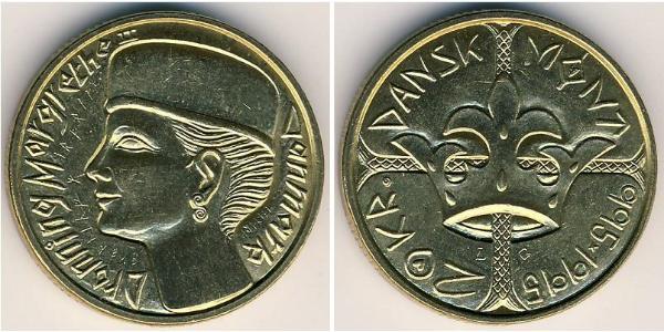 20 Krone Danemark Bronze/Aluminium 