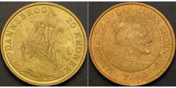 20 Krone Denmark Bronze/Aluminium 