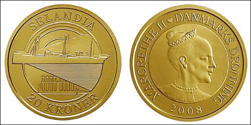 20 Krone Dänemark Bronze/Aluminium 