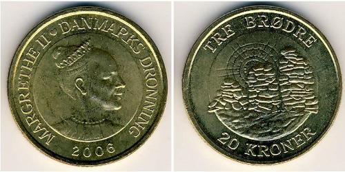 20 Krone Dänemark Bronze/Aluminium 