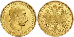 20 Krone Austria-Hungary (1867-1918) Gold Franz Joseph I (1830 - 1916)