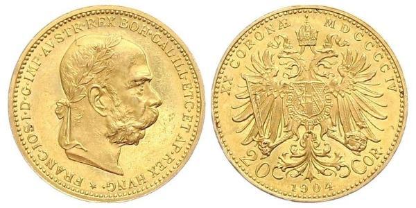 20 Krone Austria-Hungary (1867-1918) Gold Franz Joseph I (1830 - 1916)