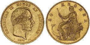 20 Krone Denmark Gold Christian IX of Denmark (1818-1906)