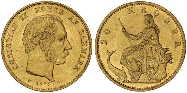 20 Krone Denmark Gold Christian IX of Denmark (1818-1906)