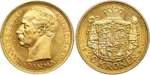 20 Krone Denmark Gold Frederick VIII of Denmark (1843 - 1912)