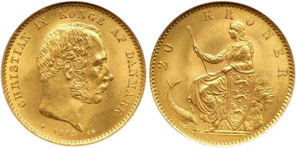 20 Krone Denmark Gold Christian IX of Denmark (1818-1906)