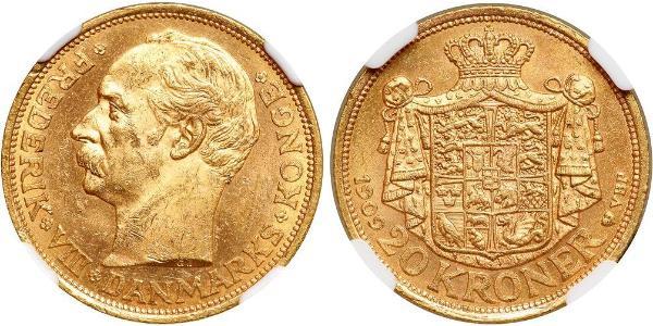 20 Krone Denmark Gold Frederick VIII of Denmark (1843 - 1912)