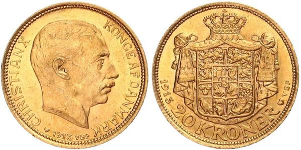 20 Krone Denmark Gold Christian X of Denmark (1870 - 1947)