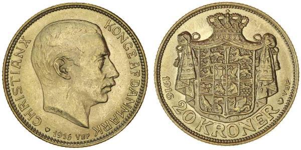 20 Krone Denmark Gold Christian X of Denmark (1870 - 1947)