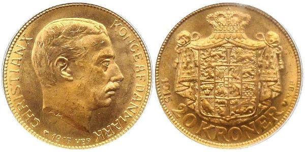 20 Krone Denmark Gold Christian X of Denmark (1870 - 1947)