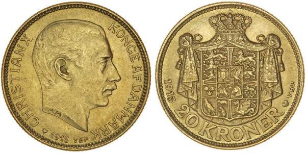 20 Krone Denmark Gold Christian X of Denmark (1870 - 1947)