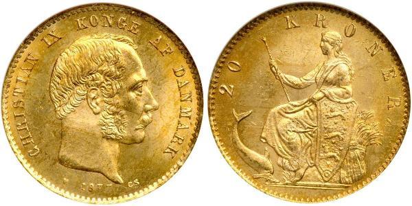 20 Krone Denmark Gold Christian IX of Denmark (1818-1906)