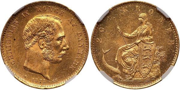 20 Krone Denmark Gold Christian IX of Denmark (1818-1906)
