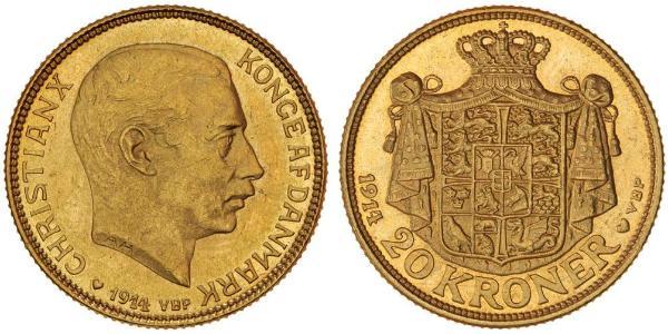 20 Krone Denmark Gold Christian X of Denmark (1870 - 1947)