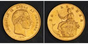 20 Krone Dänemark Gold Christian IX. von Dänemark (1818-1906)