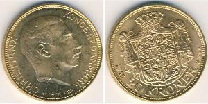 20 Krone Dänemark Gold Christian X. (1870 - 1947)