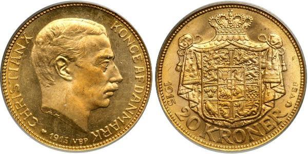 20 Krone Dänemark Gold Christian X. (1870 - 1947)