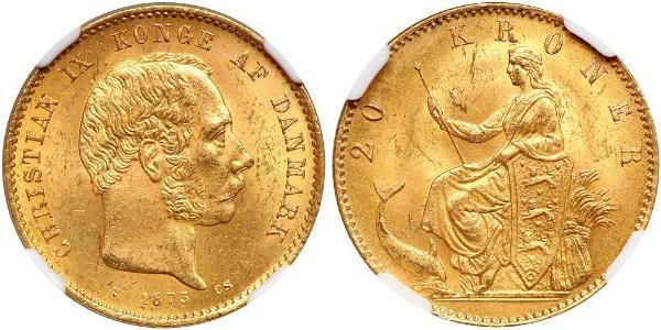 20 Krone Dänemark Gold Christian IX. von Dänemark (1818-1906)