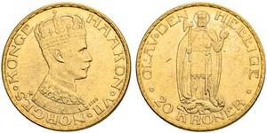 20 Krone Kongeriket Norge (1905 - ) Gold Haakon VII. (1872 - 1957)