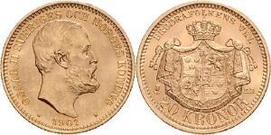 20 Krone Schweden Gold Oskar II. (Schweden) (1829-1907)