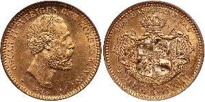 20 Krone Sweden Gold Oscar II of Sweden (1829-1907)