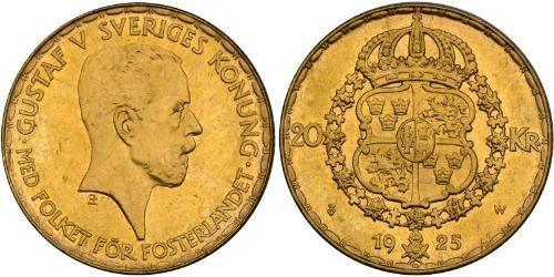 20 Krone Sweden Gold Gustaf V of Sweden (1858 - 1950)