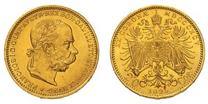 20 Krone Österreich-Ungarn (1867-1918) Gold Franz Joseph I (1830 - 1916)