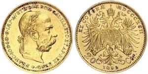 20 Krone Österreich-Ungarn (1867-1918) Gold Franz Joseph I (1830 - 1916)