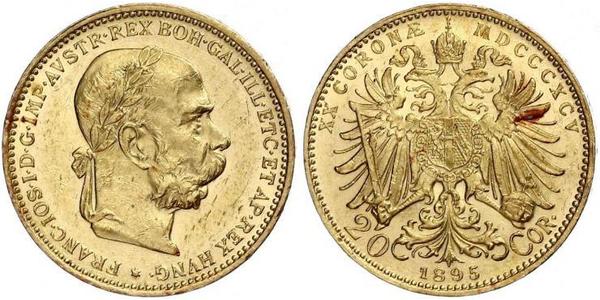 20 Krone Österreich-Ungarn (1867-1918) Gold Franz Joseph I (1830 - 1916)
