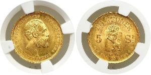 20 Krone Norvège Or Oscar II de Suède (1829-1907)