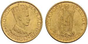 20 Krone Norvège (1905 - ) Or Haakon VII de Norvège (1872 - 1957)