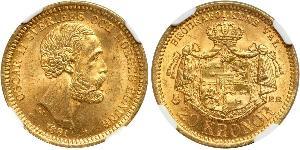 20 Krone Suède Or Oscar II de Suède (1829-1907)