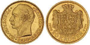 20 Krone Danimarca Oro Federico VIII di Danimarca (1843 - 1912)