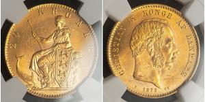 20 Krone Dinamarca Oro Christian IX de Dinamarca (1818-1906)